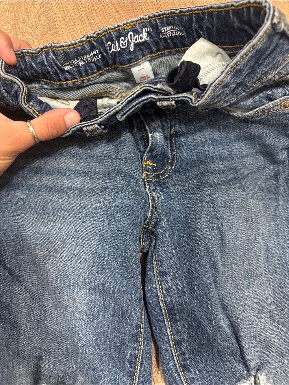 Target Girls Blue Distressed Skinny Jeans